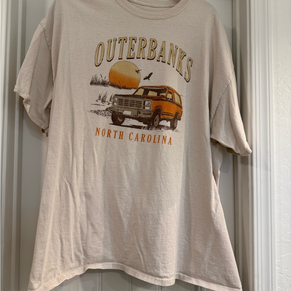 Full Tilt Outer Banks Graphic Tee - Cream